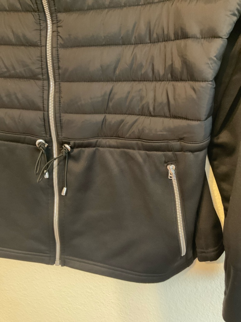 Avia Scuba Jacket Black Quilted Lightweight Jacket with Zip Pockets XL - Picture 3 of 8
